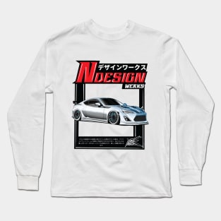 scion frs white blue Long Sleeve T-Shirt